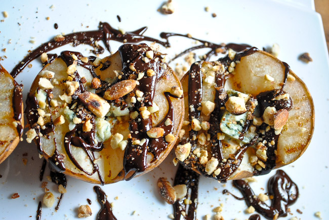 Grilled Pears With Blue Cheese And Chocolate Grilling Wino,Carolina Bbq Sauce Recipe Vinegar